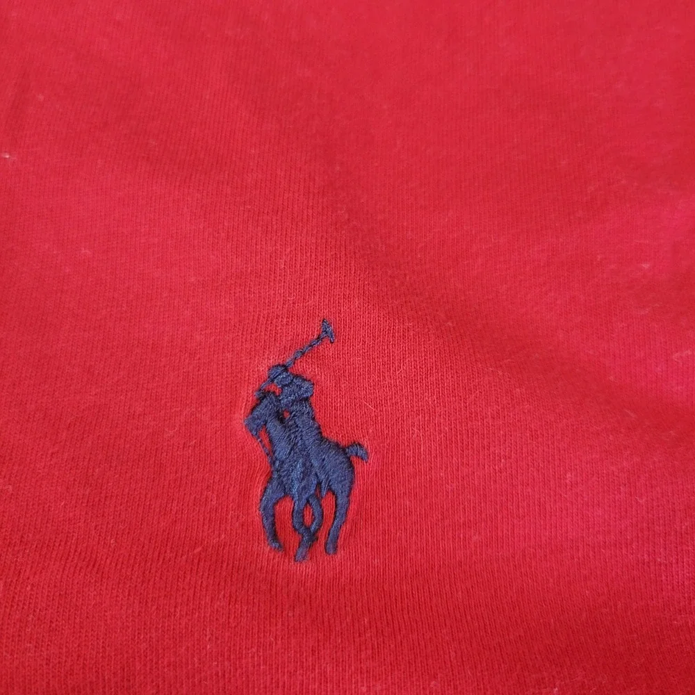 Polo Ralph Lauren Mens Classic Fit Red Short Sleeve T-Shirt Size Large Pony Logo